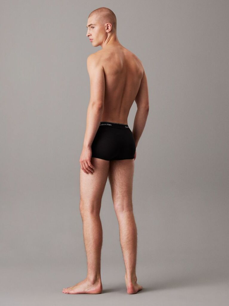 Μαύρο Σετ 3 Χαμηλόμεσα Μπόξερ - Icon Cotton Stretch  Άνδρας