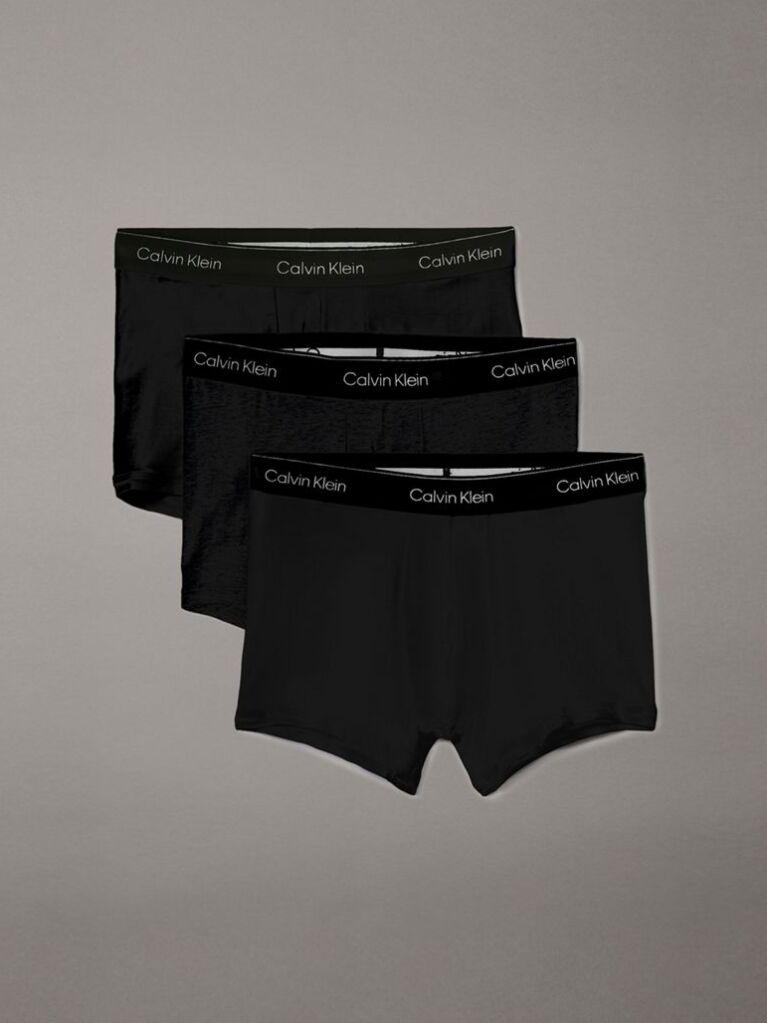 Μαύρο Σετ 3 Μπόξερ - Icon Cotton Stretch  Άνδρας