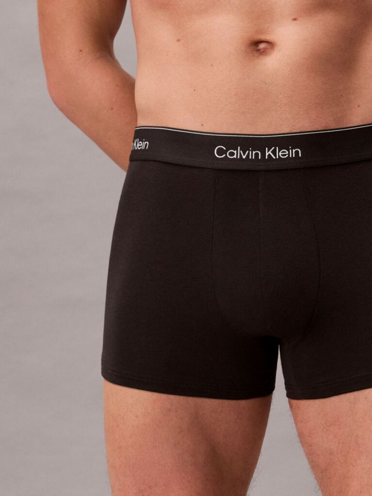 Μαύρο Σετ 3 Μπόξερ - Icon Cotton Stretch  Άνδρας