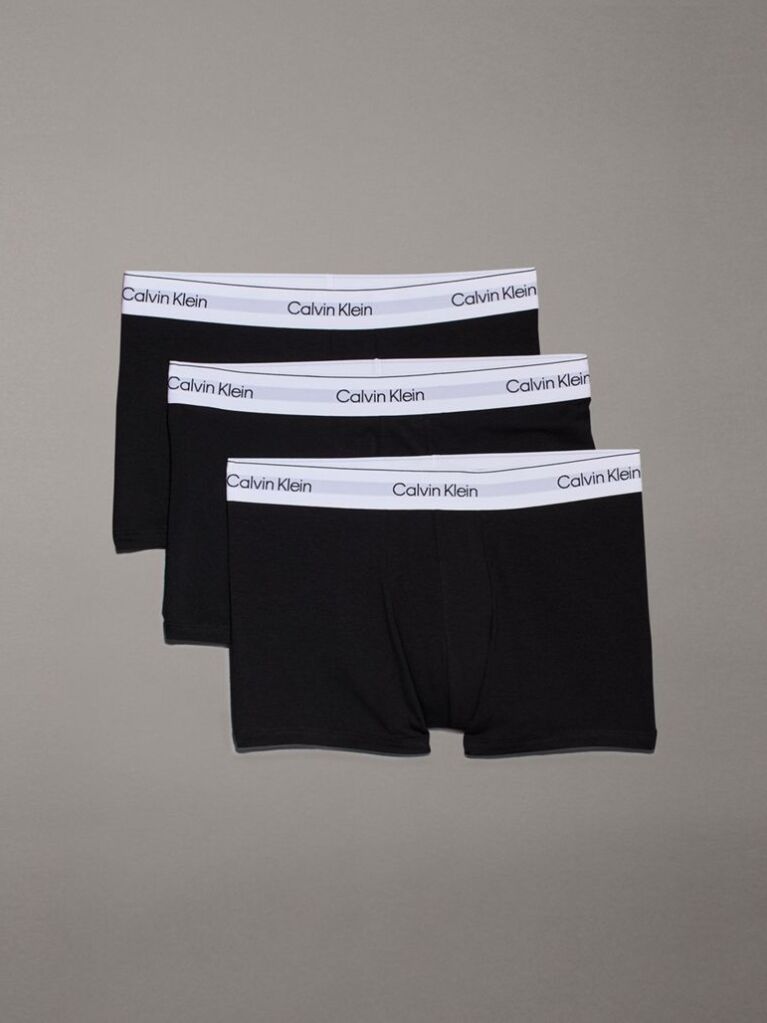 Μαύρο Σετ 3 Μπόξερ - Icon Cotton Stretch  Άνδρας