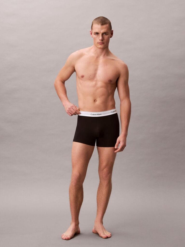 Μαύρο Σετ 3 Μπόξερ - Icon Cotton Stretch  Άνδρας