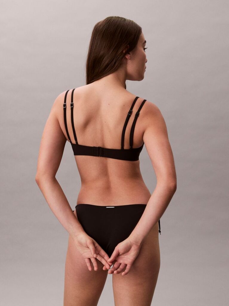 Black Bralette Bikini Top - CK Tailored  Women
