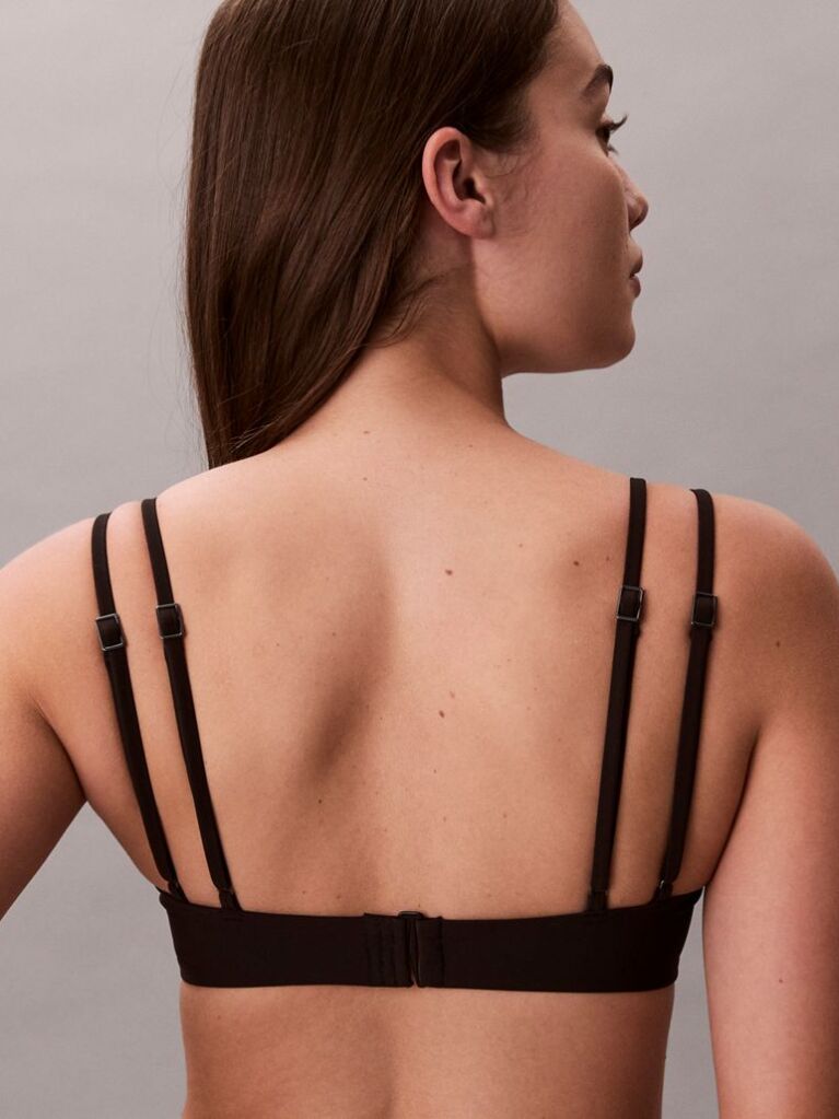 Black Bralette Bikini Top - CK Tailored  Women