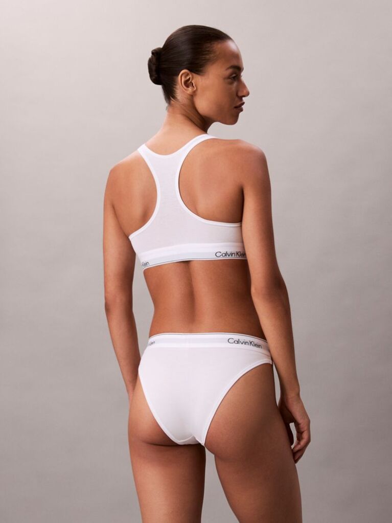 Λευκό Bralette Χωρίς Επένδυση - Icon Cotton Modal  Γυναίκα