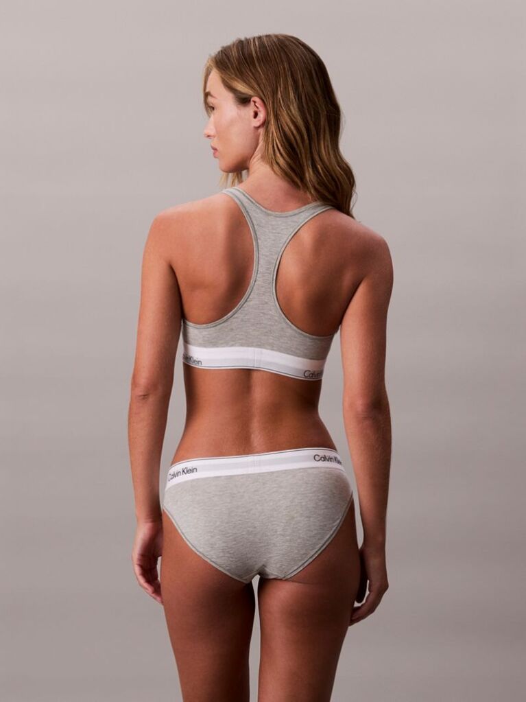 Γκρι Bralette Χωρίς Επένδυση - Icon Cotton Modal  Γυναίκα