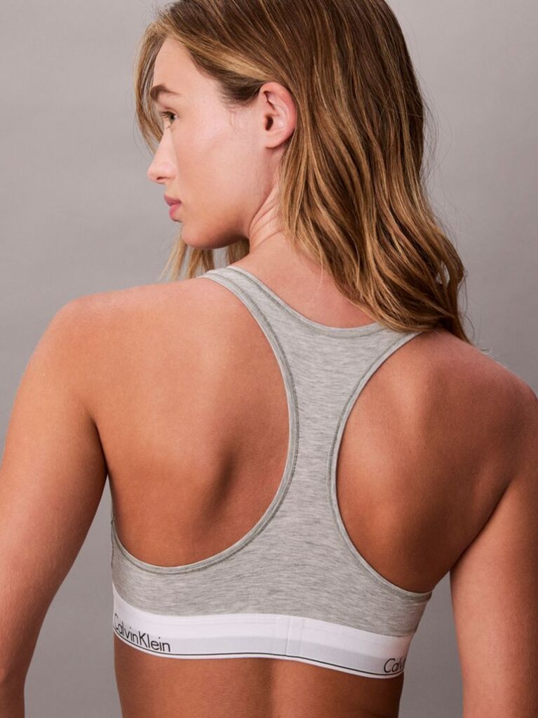 Γκρι Bralette Χωρίς Επένδυση - Icon Cotton Modal  Γυναίκα