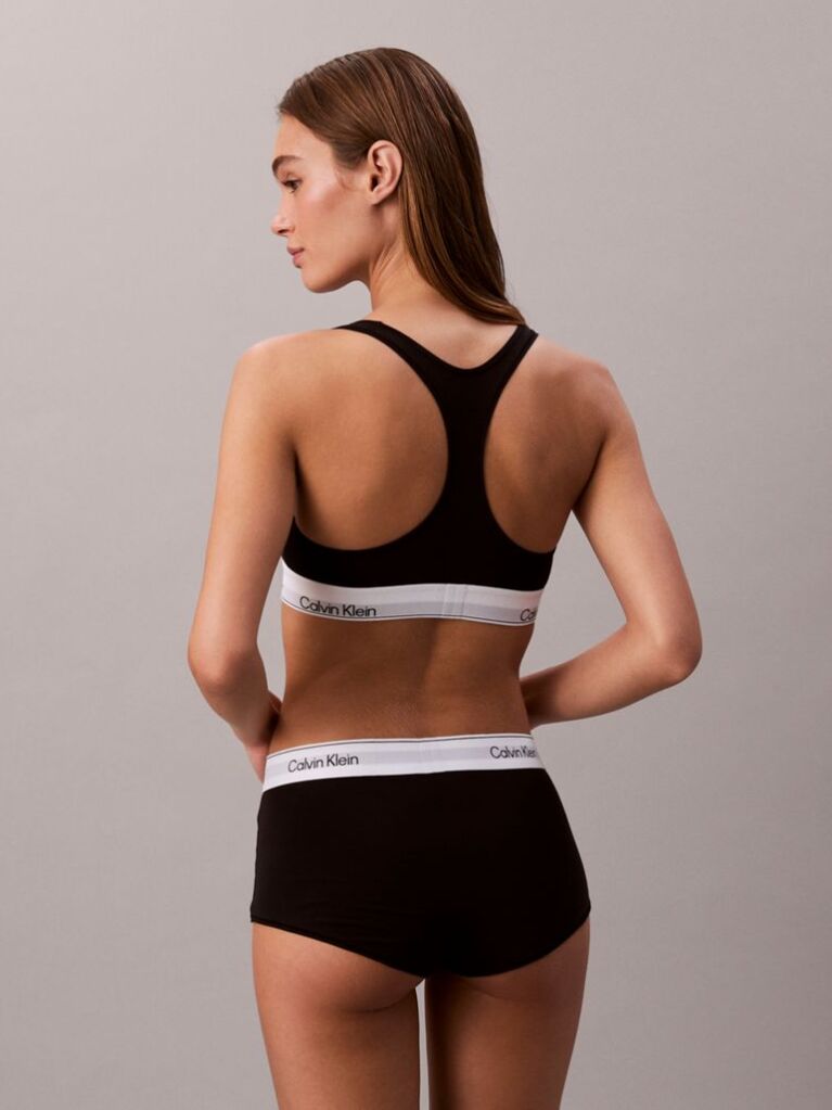 Μαύρο Bralette Χωρίς Επένδυση - Icon Cotton Modal  Γυναίκα