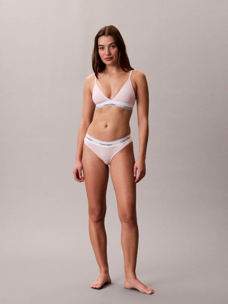 Ροζ Τριγωνικό Bralette Με Ελαφριά Επένδυση - Icon Cotton Modal  Γυναίκα