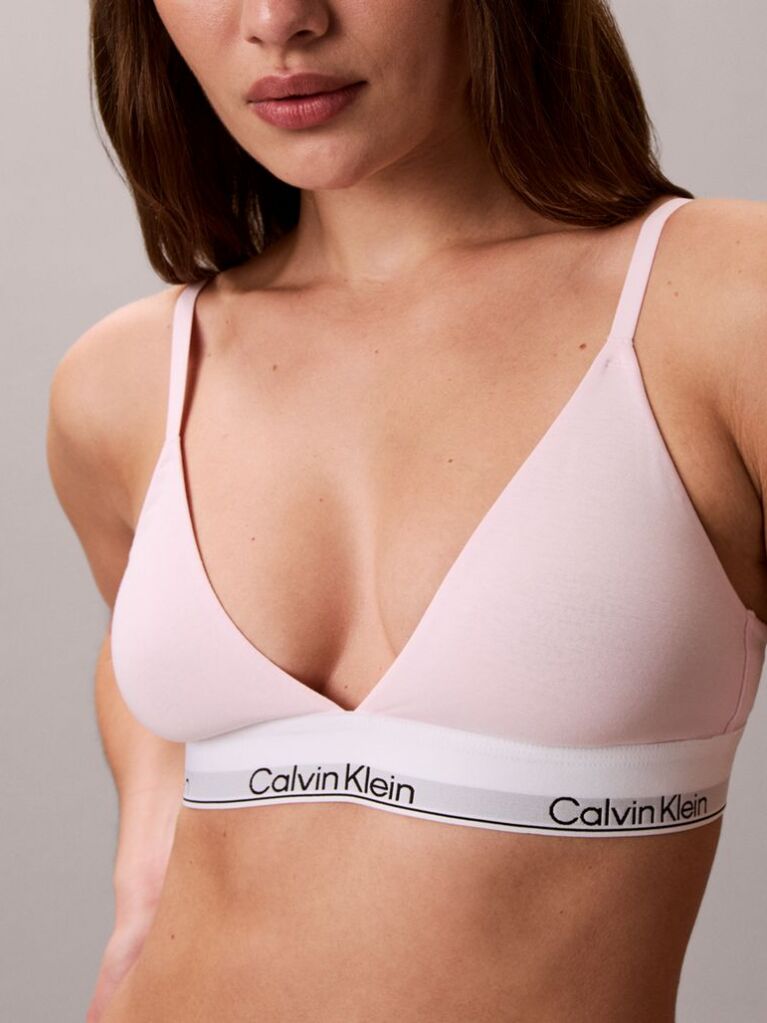 Ροζ Τριγωνικό Bralette Με Ελαφριά Επένδυση - Icon Cotton Modal  Γυναίκα