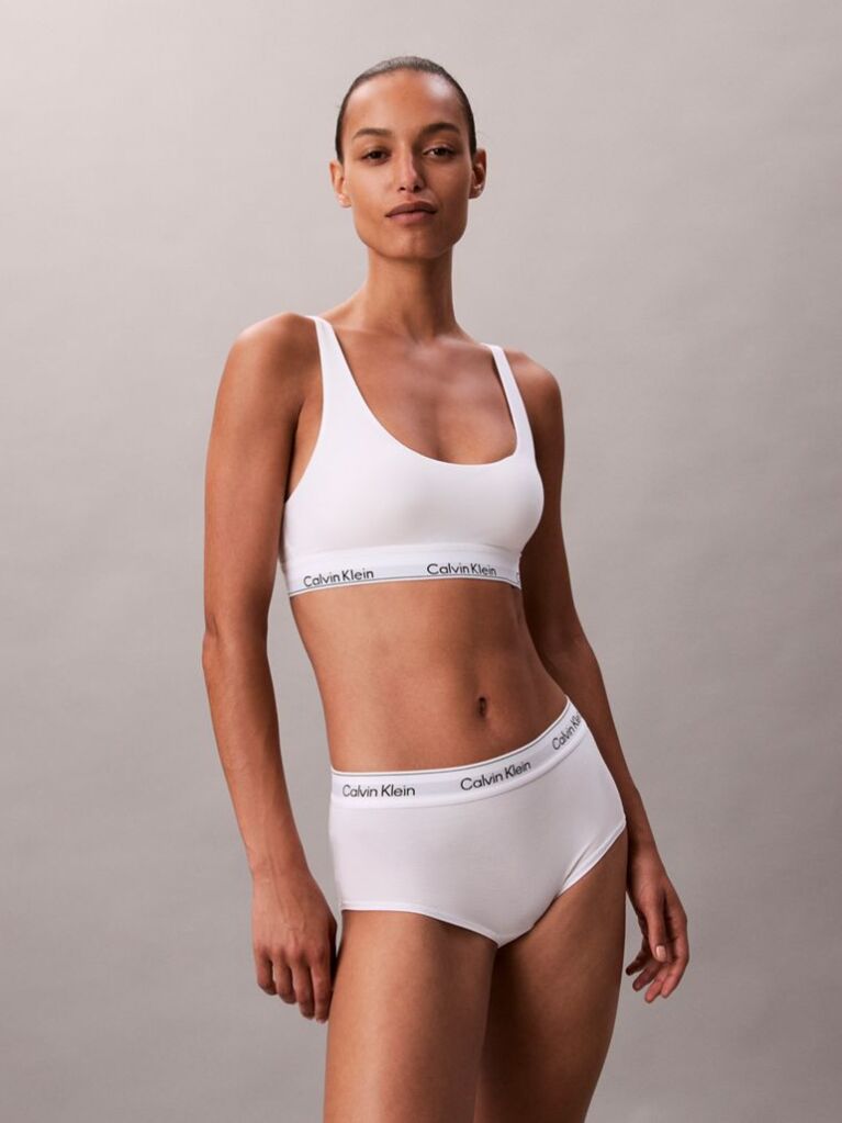 Λευκό Bralette Με Ελαφριά Επένδυση - Icon Cotton Modal  Γυναίκα