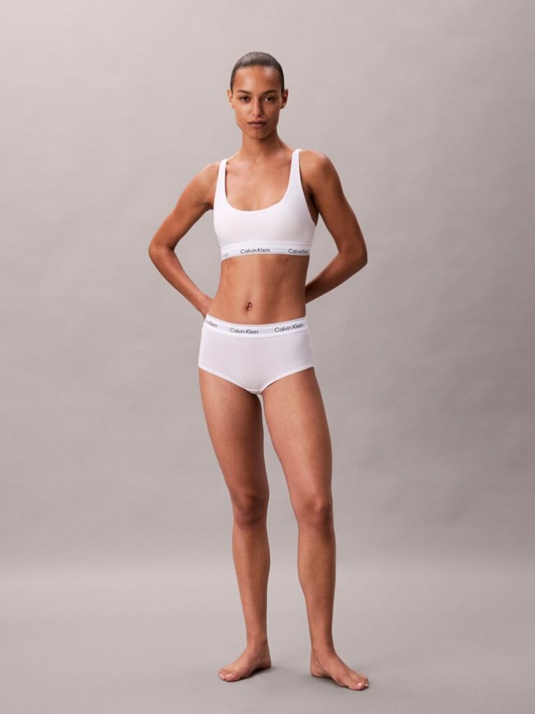 Λευκό Bralette Με Ελαφριά Επένδυση - Icon Cotton Modal  Γυναίκα