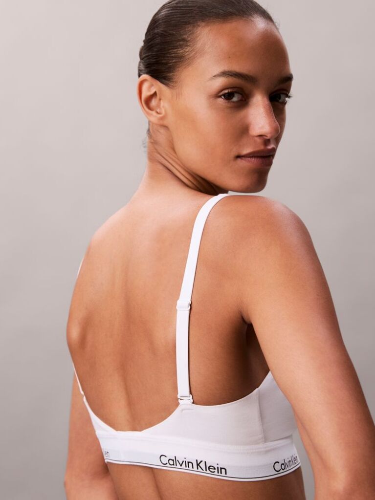 Λευκό Bralette Με Ελαφριά Επένδυση - Icon Cotton Modal  Γυναίκα