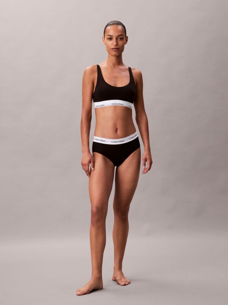 Μαύρο Bralette Με Ελαφριά Επένδυση - Icon Cotton Modal  Γυναίκα