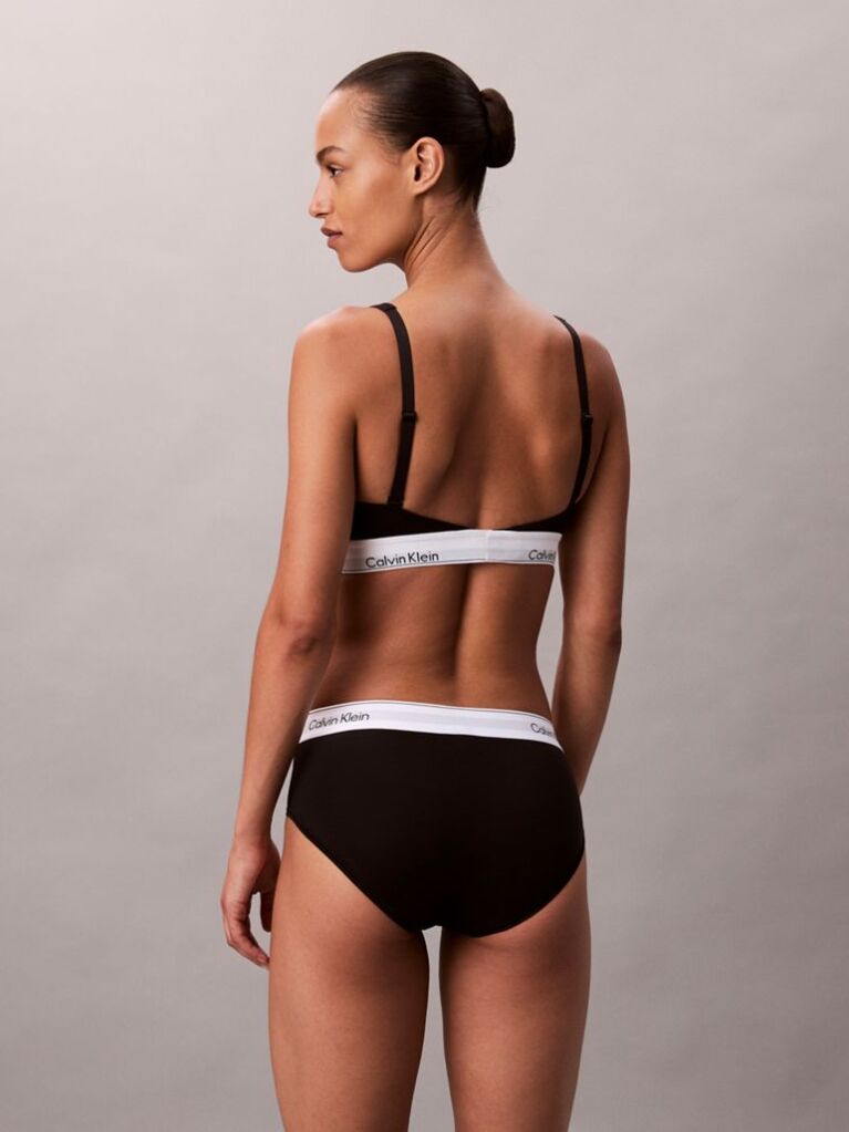 Μαύρο Bralette Με Ελαφριά Επένδυση - Icon Cotton Modal  Γυναίκα