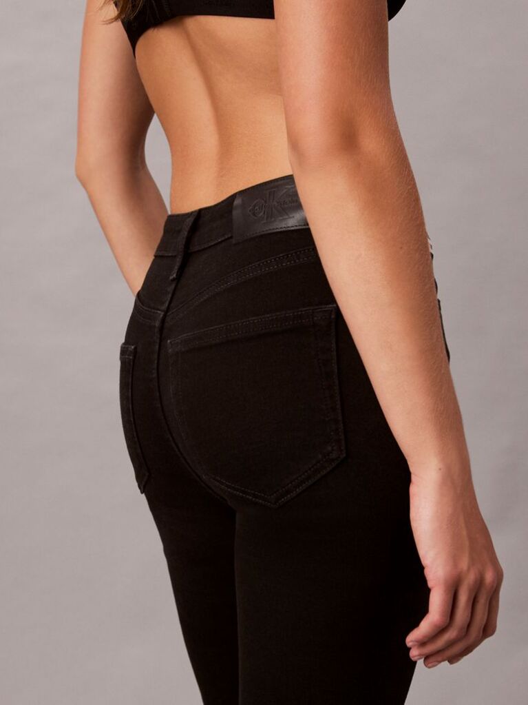 Black High Rise Flared Jeans  Women