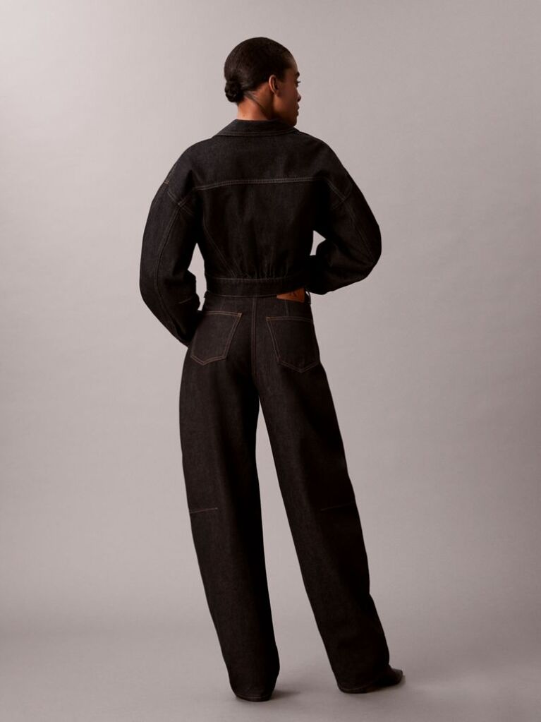 Denim High Rise Barrel Jeans  Women