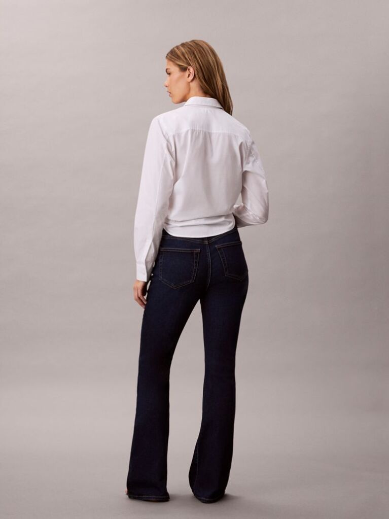 Blue High Rise Flared Jeans  Women
