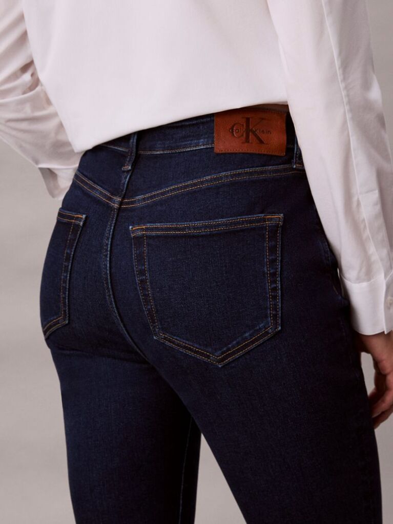 Blue High Rise Flared Jeans  Women
