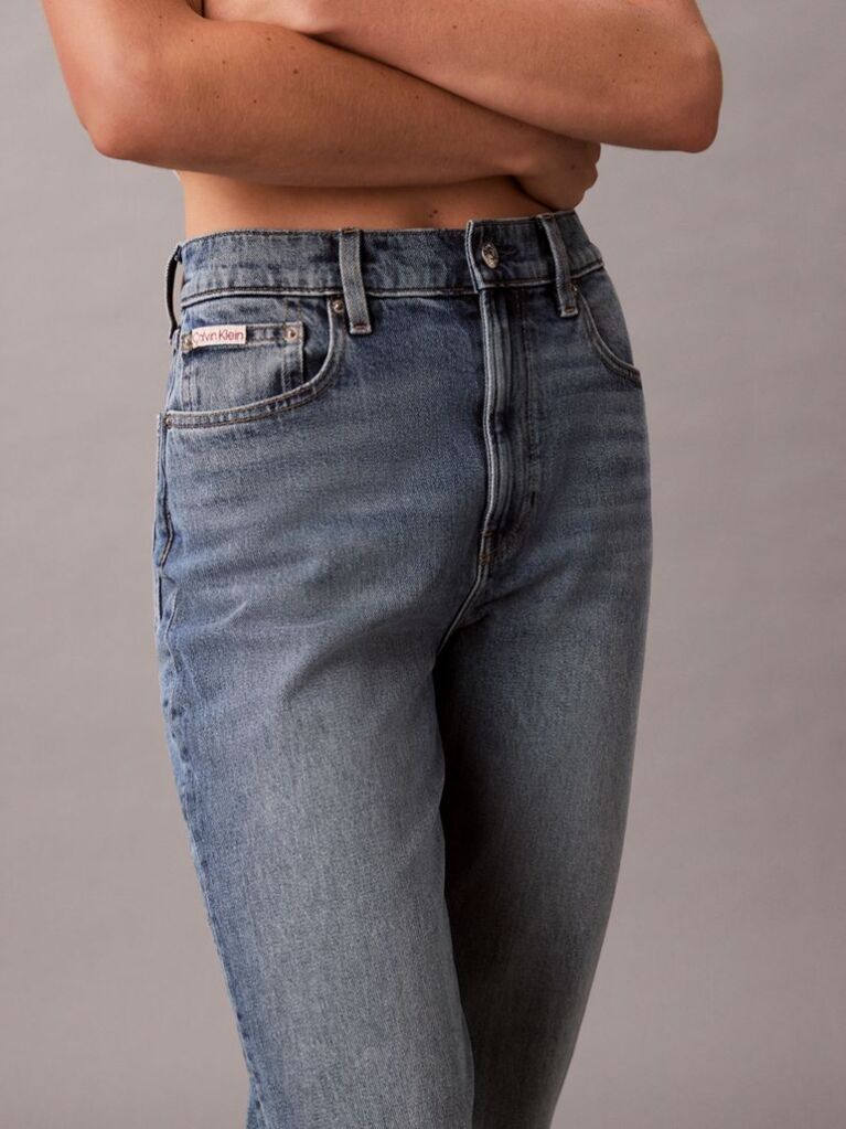 Denim Τζιν Με Mom Γραμμή  Γυναίκα