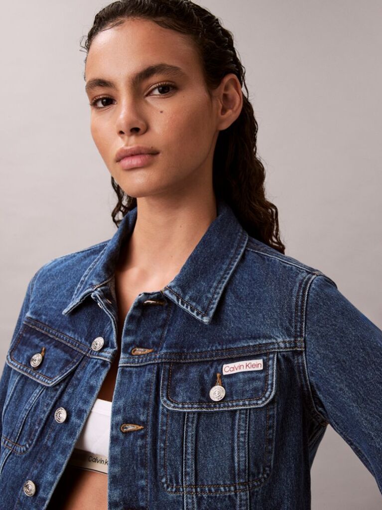 Denim 90s Denim Crop Τζάκετ  Γυναίκα