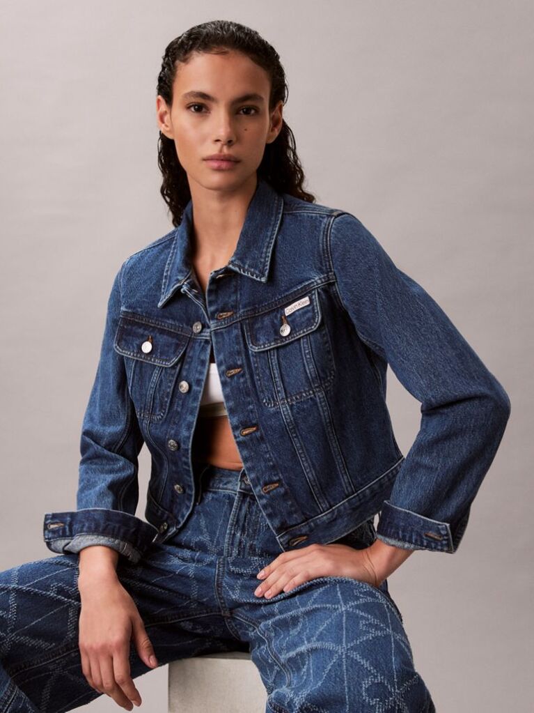 Denim 90s Denim Crop Τζάκετ  Γυναίκα
