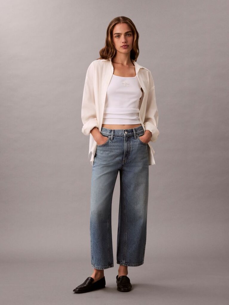 Denim High Rise Culotte Jeans  Women