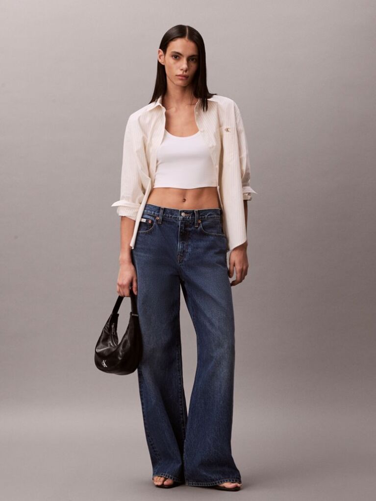 Denim Τζιν Με Φαρδιά Γραμμή  Γυναίκα