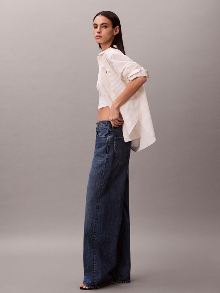 Denim Τζιν Με Φαρδιά Γραμμή  Γυναίκα