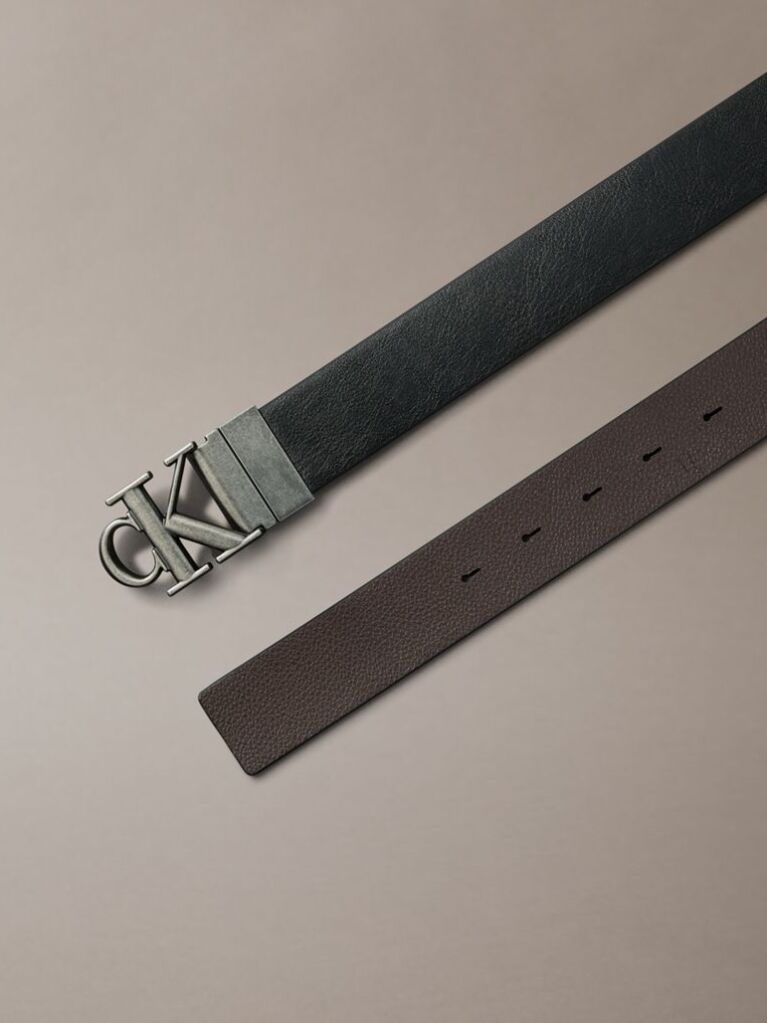 Multi Tumbled Leather Buckle Belt  Men