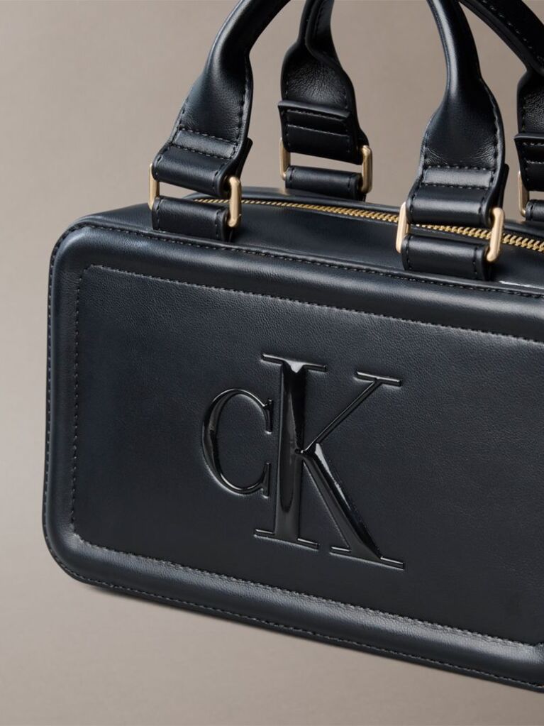 Μαύρο Μικρή Τσάντα Tote Με Μονόγραμμα  Γυναίκα