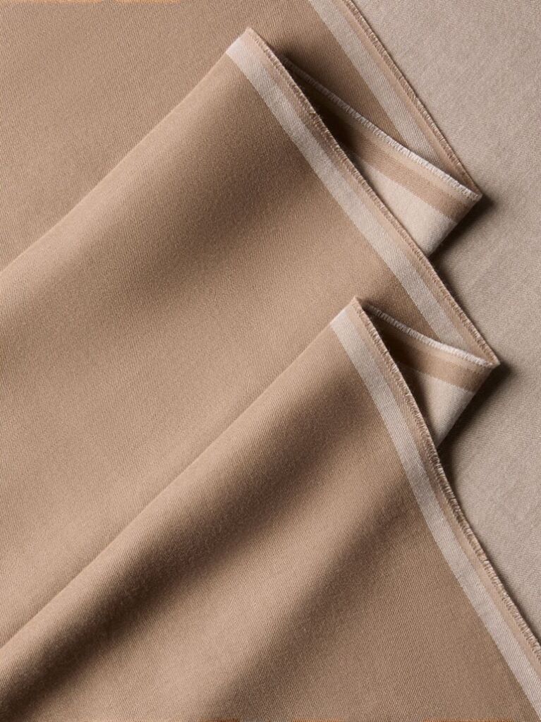 Beige Logo Jacquard Stole  Women