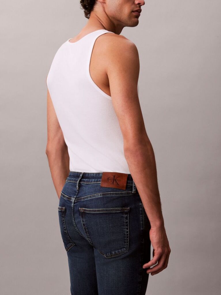 Denim Skinny Τζιν Με Εφέ Ξεβάμματος  Άνδρας