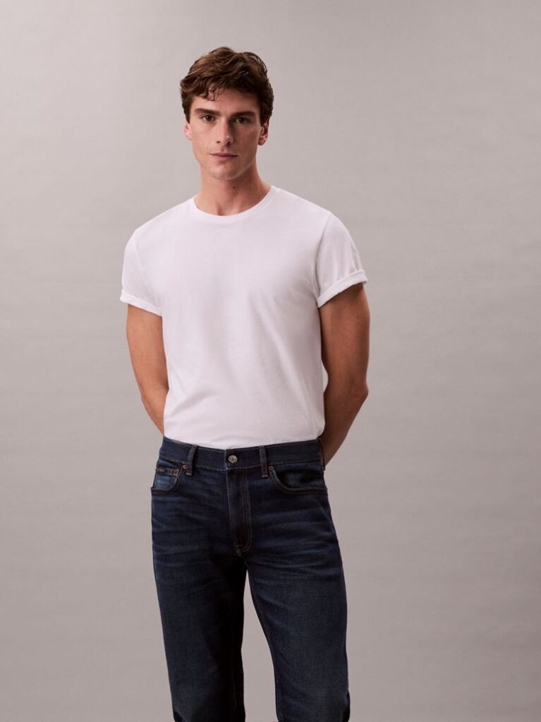 Denim Slim Straight Jeans  Men