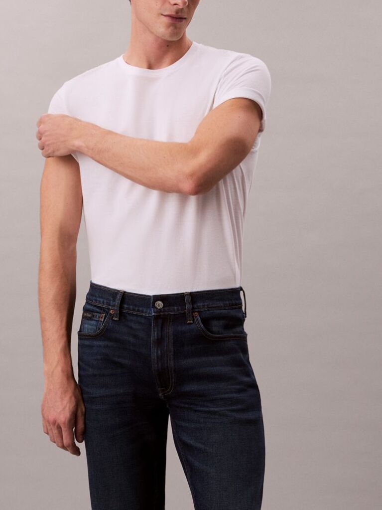 Denim Slim Straight Jeans  Men