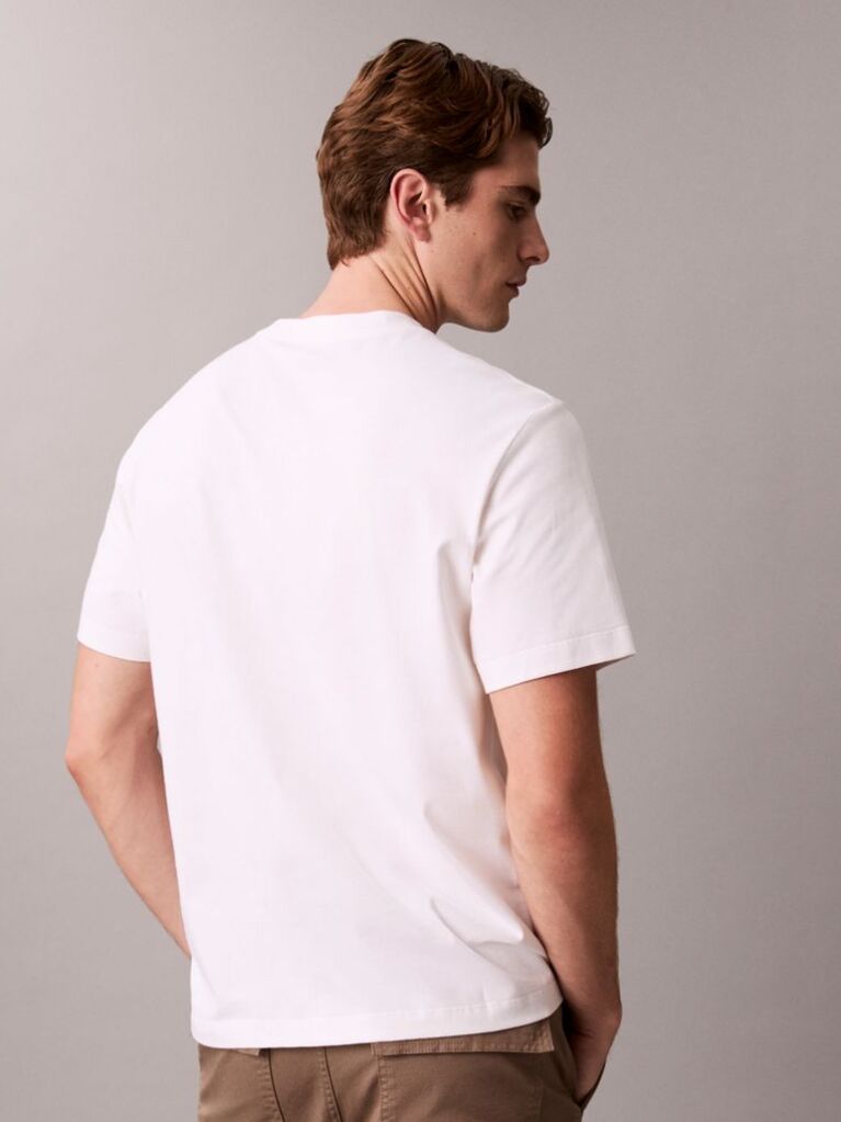 White Calvin Klein Matches Graphic Tee  Men