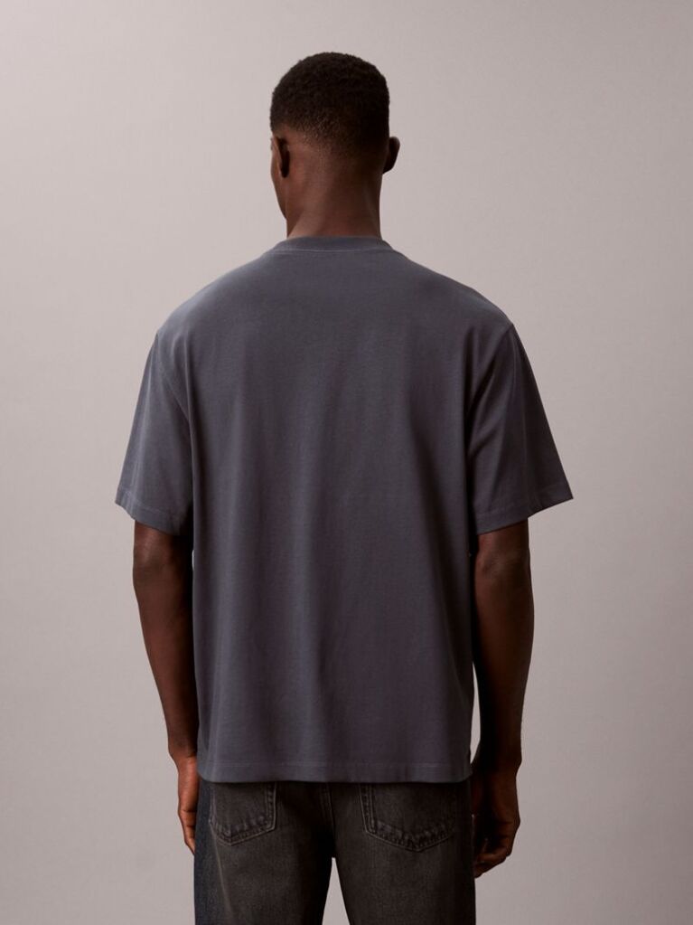 Blue Monologo Graphic Relaxed T-Shirt  Men