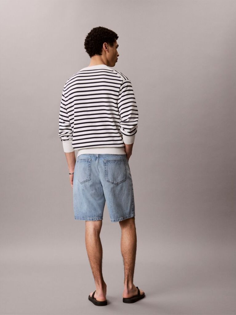 Denim Linen 90s Short Driftwood Blue  Men
