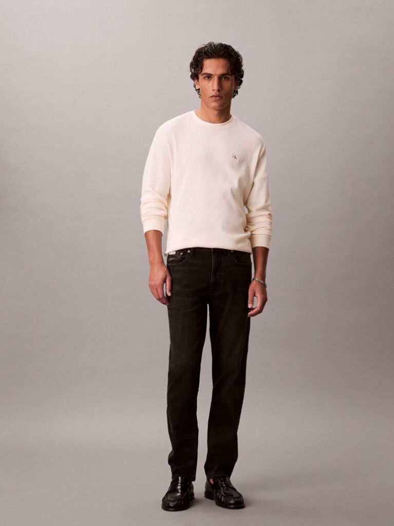 Black Tapered Jeans  Men