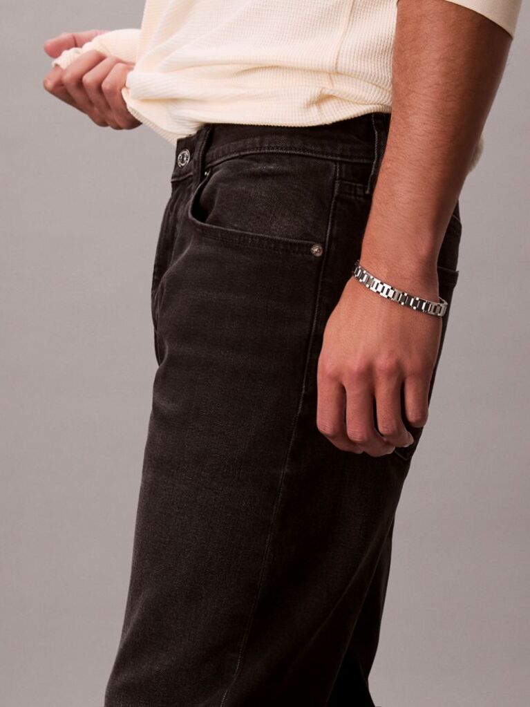 Black Tapered Jeans  Men