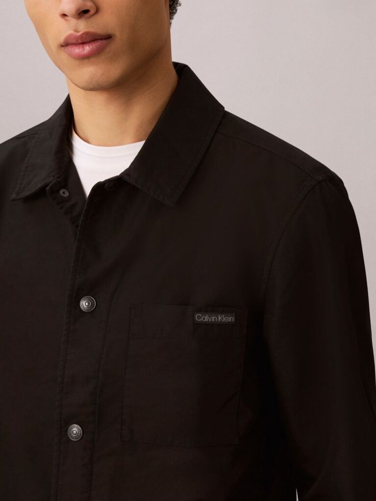 Black Ripstop Trucker Jacket  Men