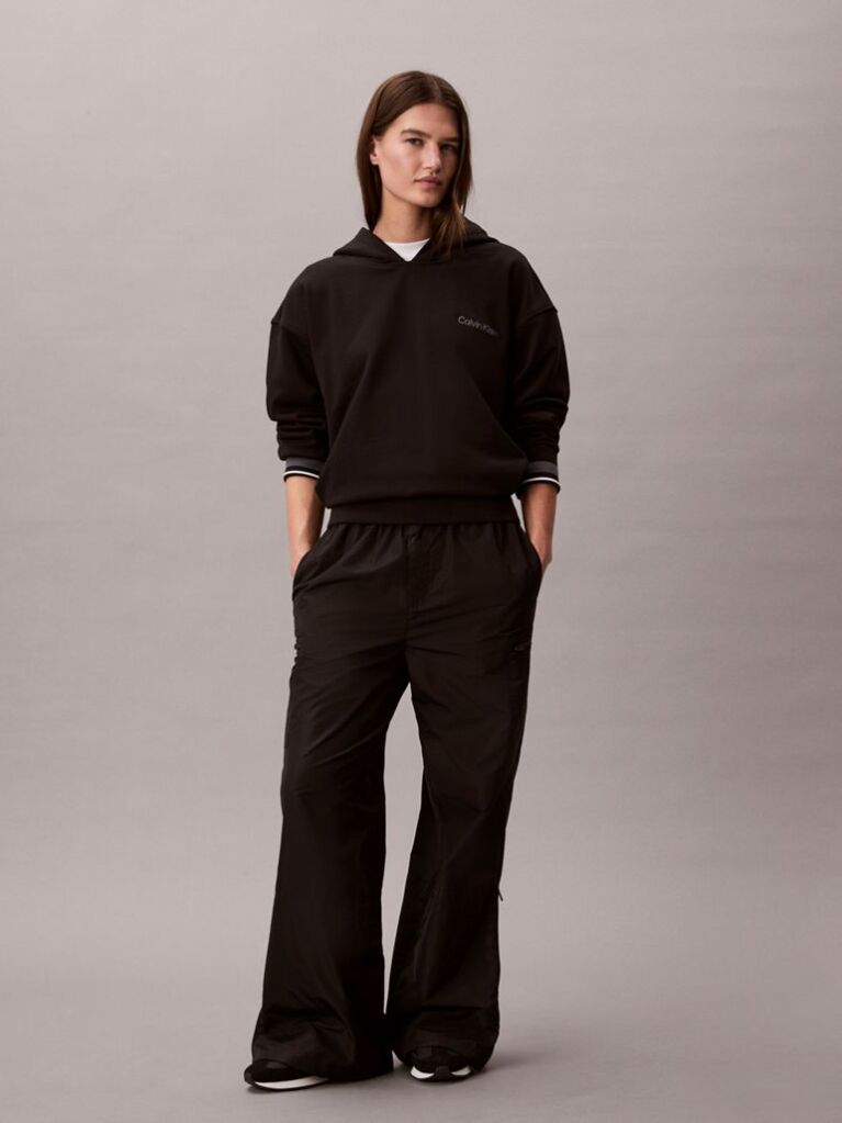 Black French Terry Hoodie  Women