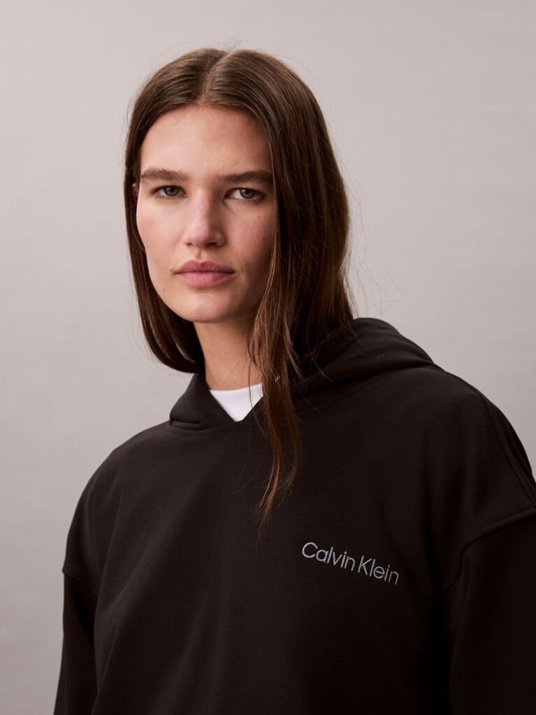 Black French Terry Hoodie  Women