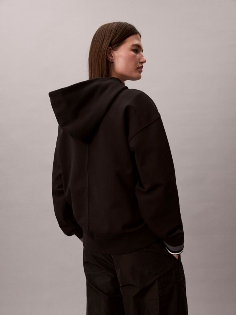 Black French Terry Hoodie  Women
