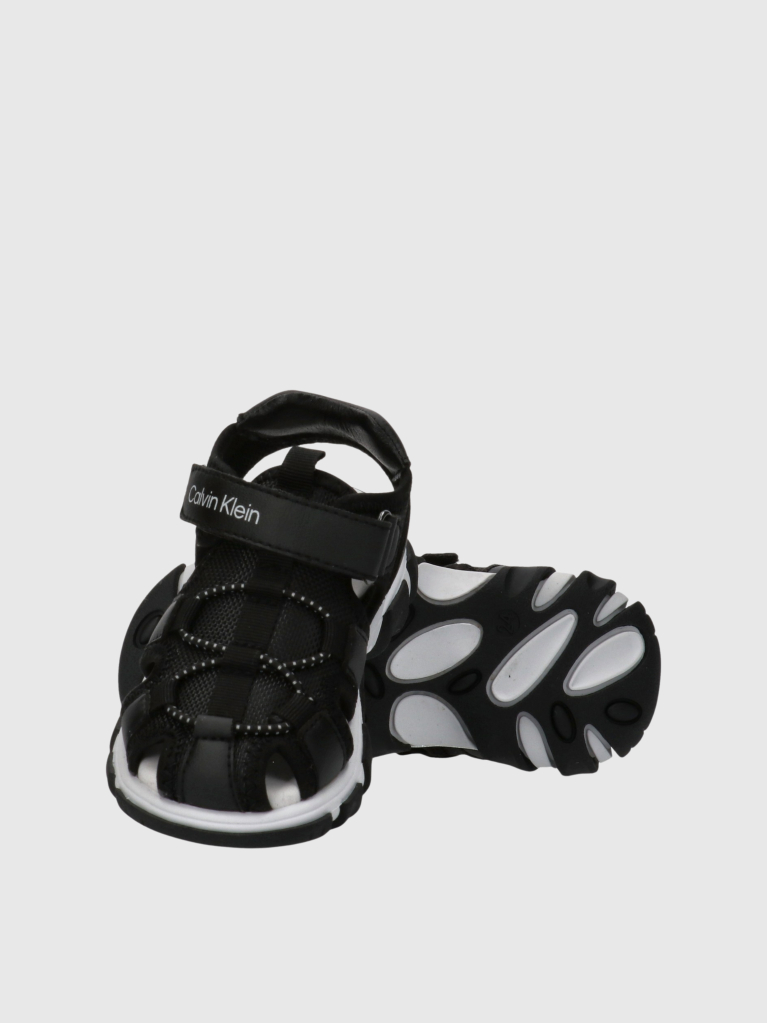 Black Velcro Sandal  Boys