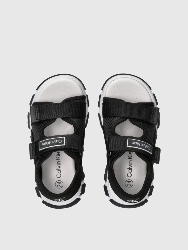 Black Velcro Sandal  Boys