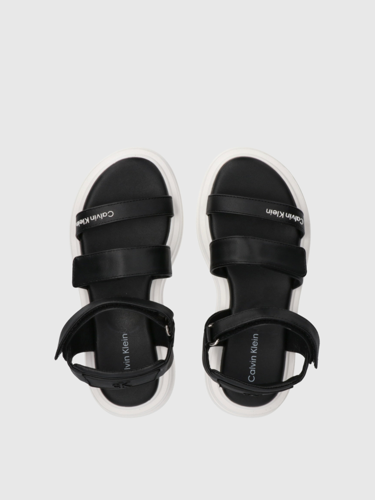 Black Velcro Sandal  Girls