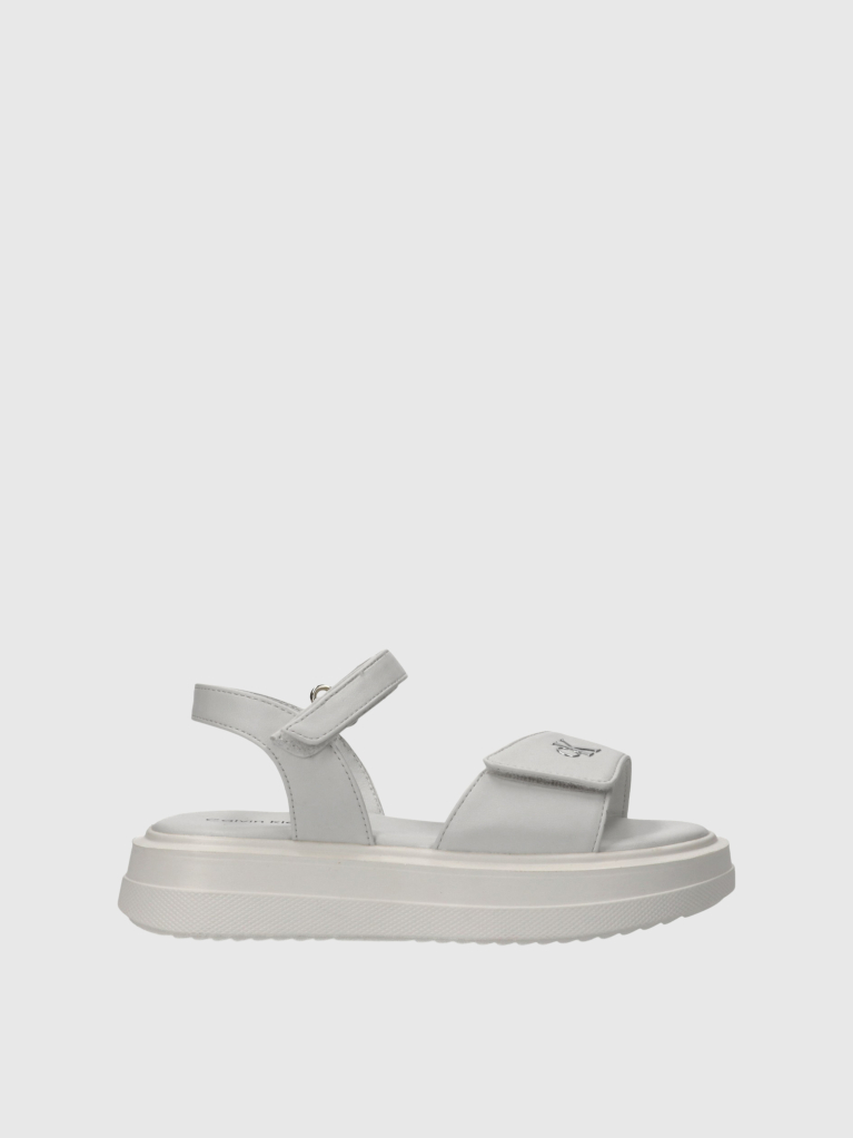 White Velcro Sandal  Girls