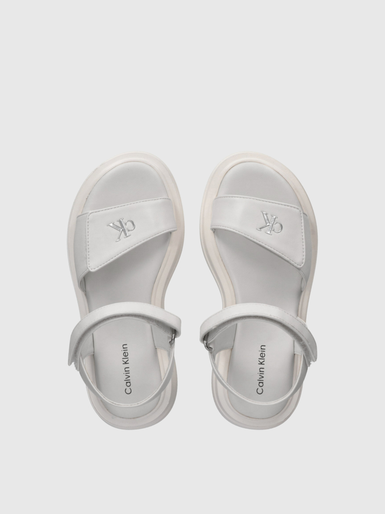 White Velcro Sandal  Girls