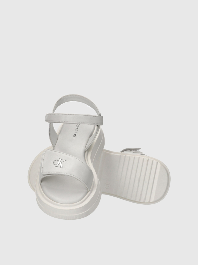 White Velcro Sandal  Girls