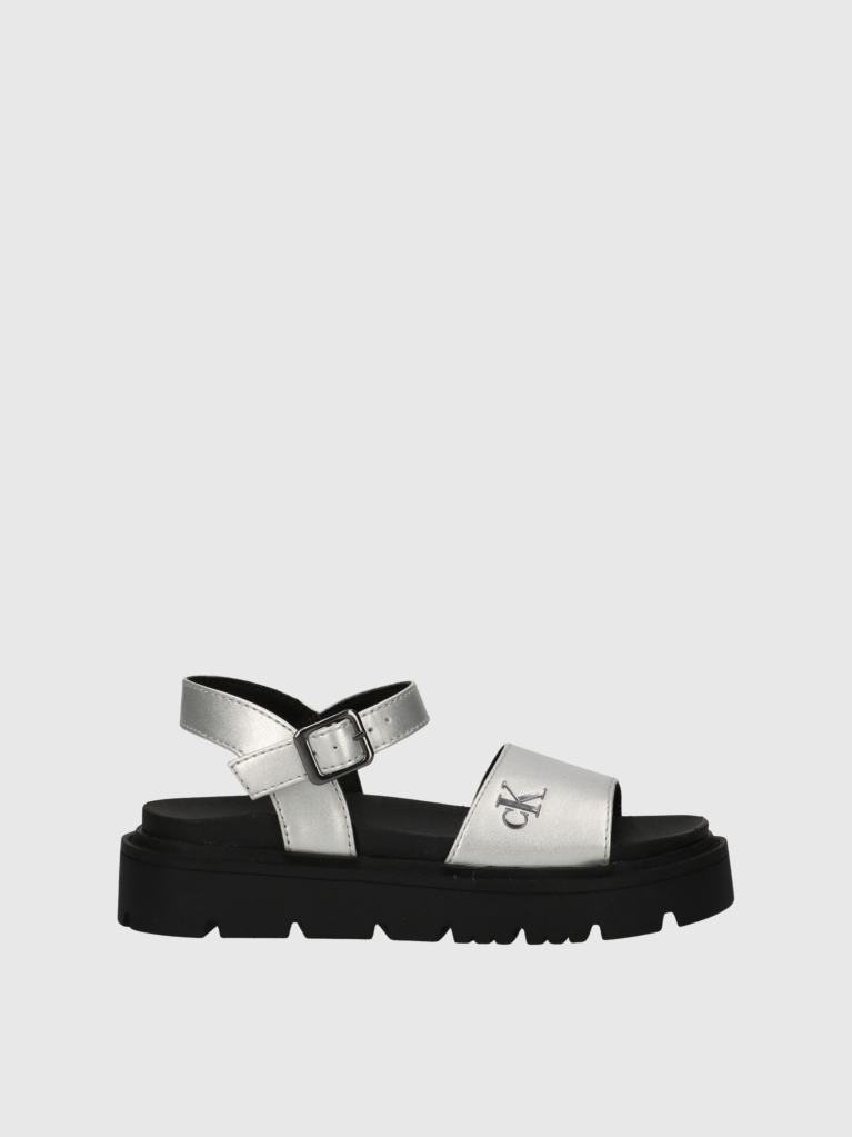 Silver Velcro Sandal  Girls